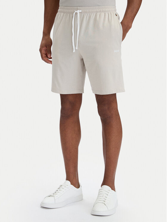 BOSS Szorty sportowe Mix&Match 50515314 Beżowy jasny Regular Fit
