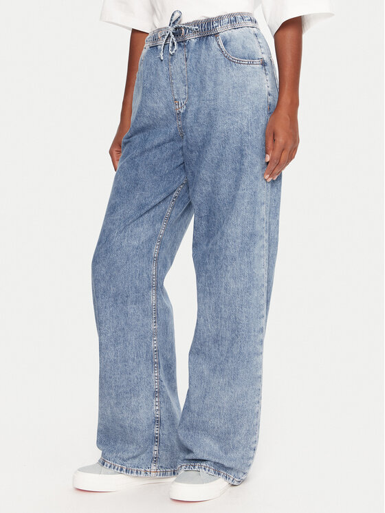 Roxy Jeansy Stunning ERJDP03313 Niebieski Relaxed Fit