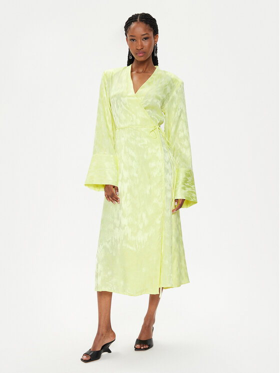 Gestuz Sukienka letnia Dray 10908878 Żółty Relaxed Fit