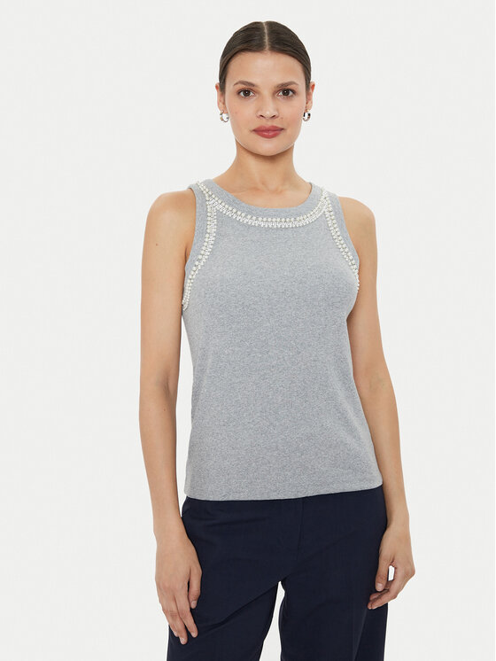 ViCOLO Top RB0606 Szary Slim Fit