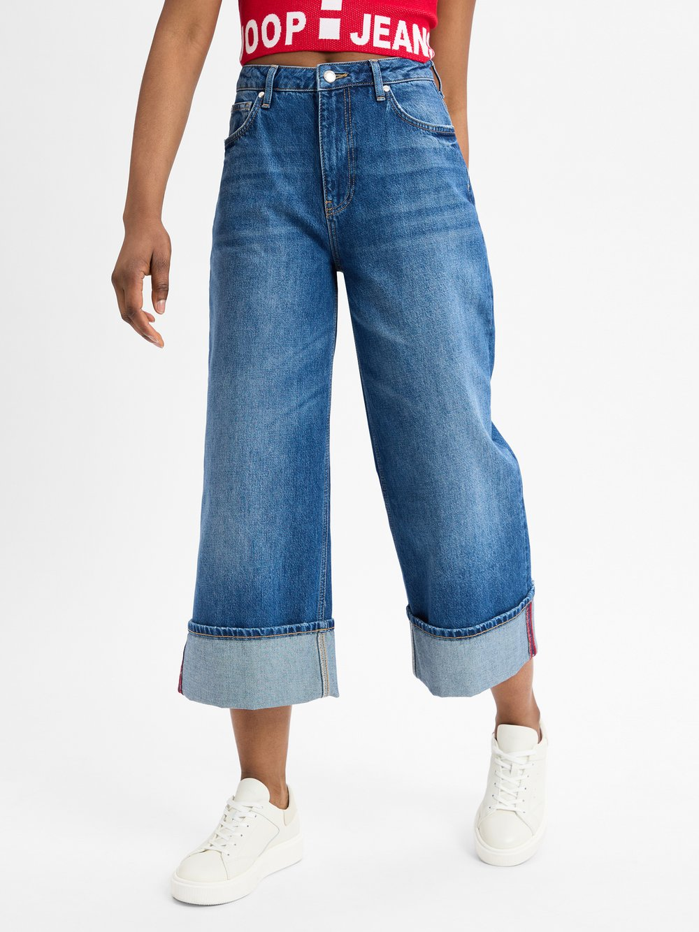 Joop Jeans Dżinsy o szerokim kroju Kobiety Bawełna niebieski, 31