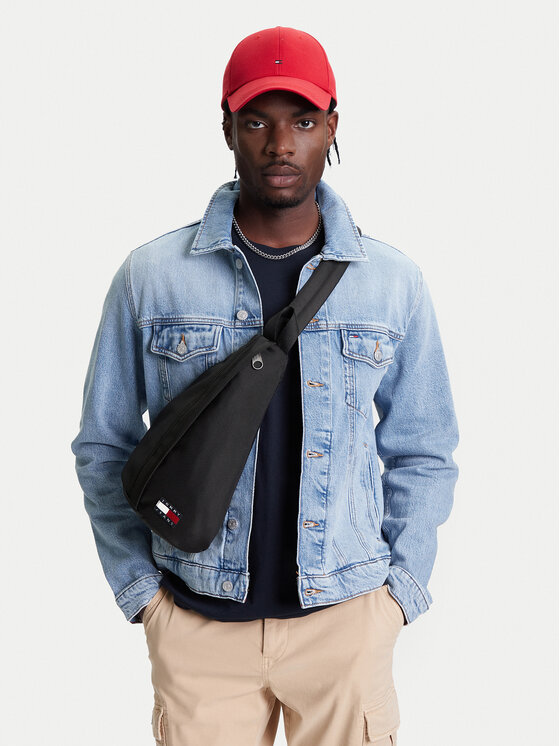 Tommy Jeans Plecak Tjm Ess Daily Sling Bag AM0AM13391 Czarny