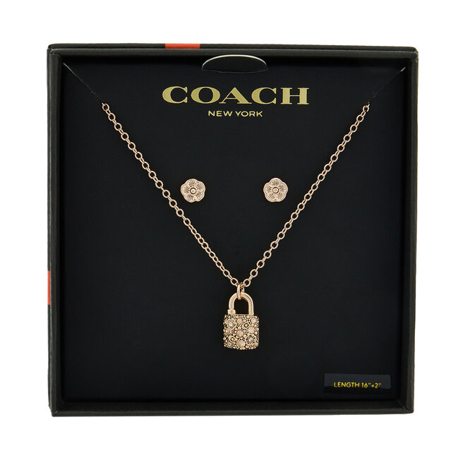 Zestaw naszyjnik i kolczyki Coach