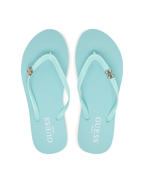 Guess Japonki E6GZ14 BB00F Turkusowy