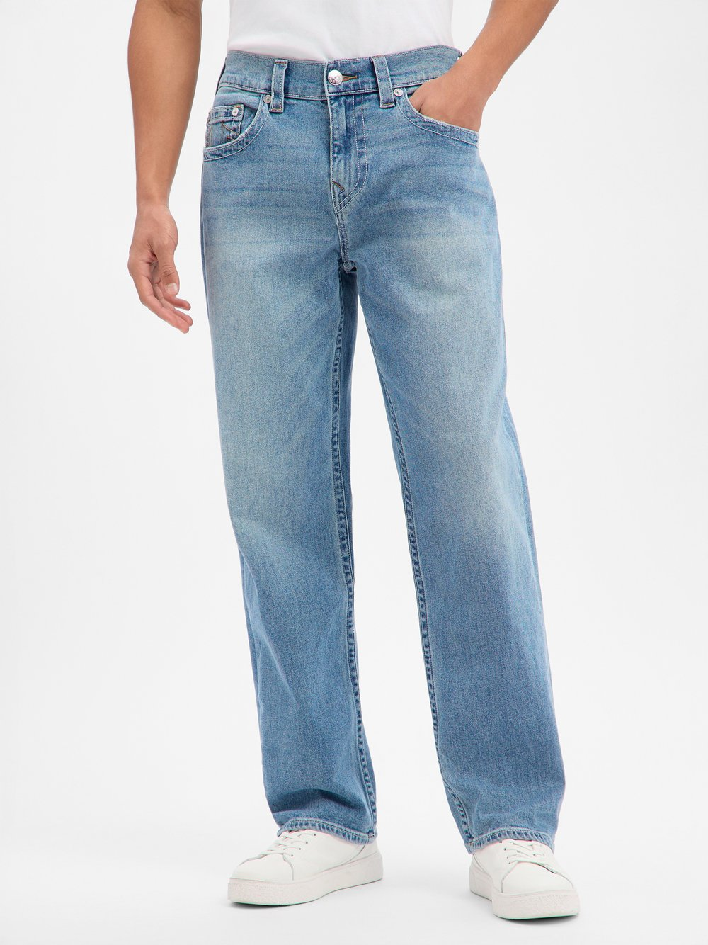 True Religion Dżinsy - Bobby Relaxed Baggy Mężczyźni Bawełna niebieski, 30-32
