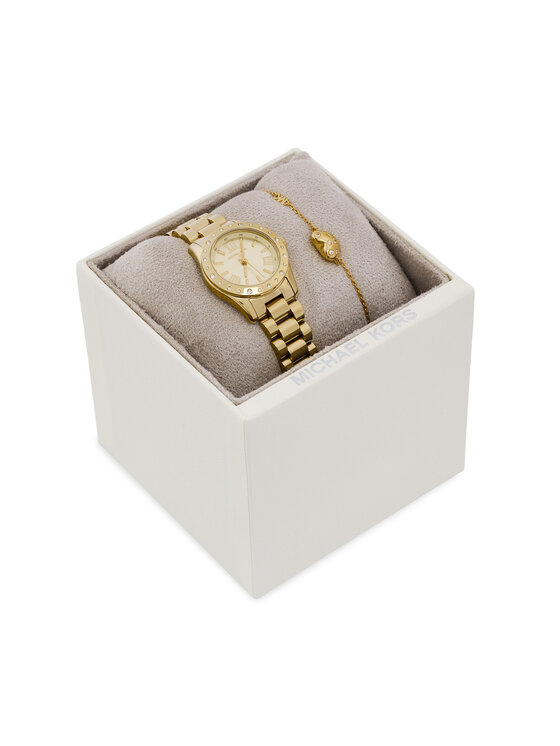 Michael Kors Zestaw zegarek i bransoletka Lexington Set MK4992SET Złoty