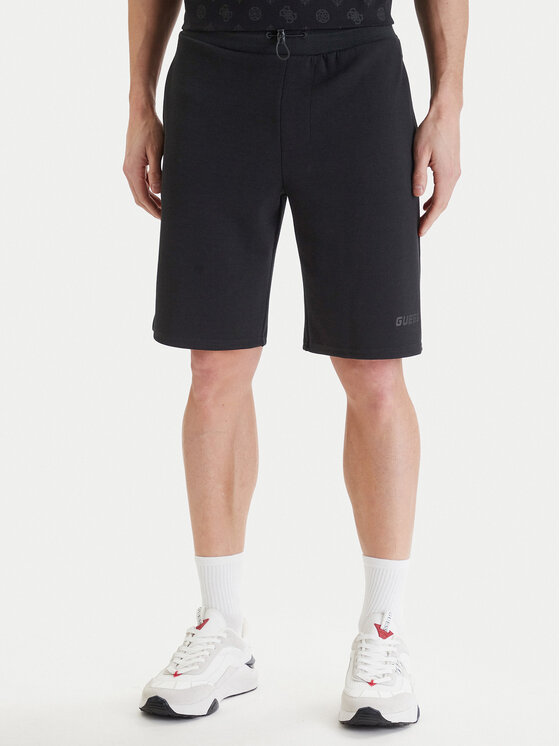 Guess Szorty sportowe Z6GD02 K2845 Czarny Regular Fit