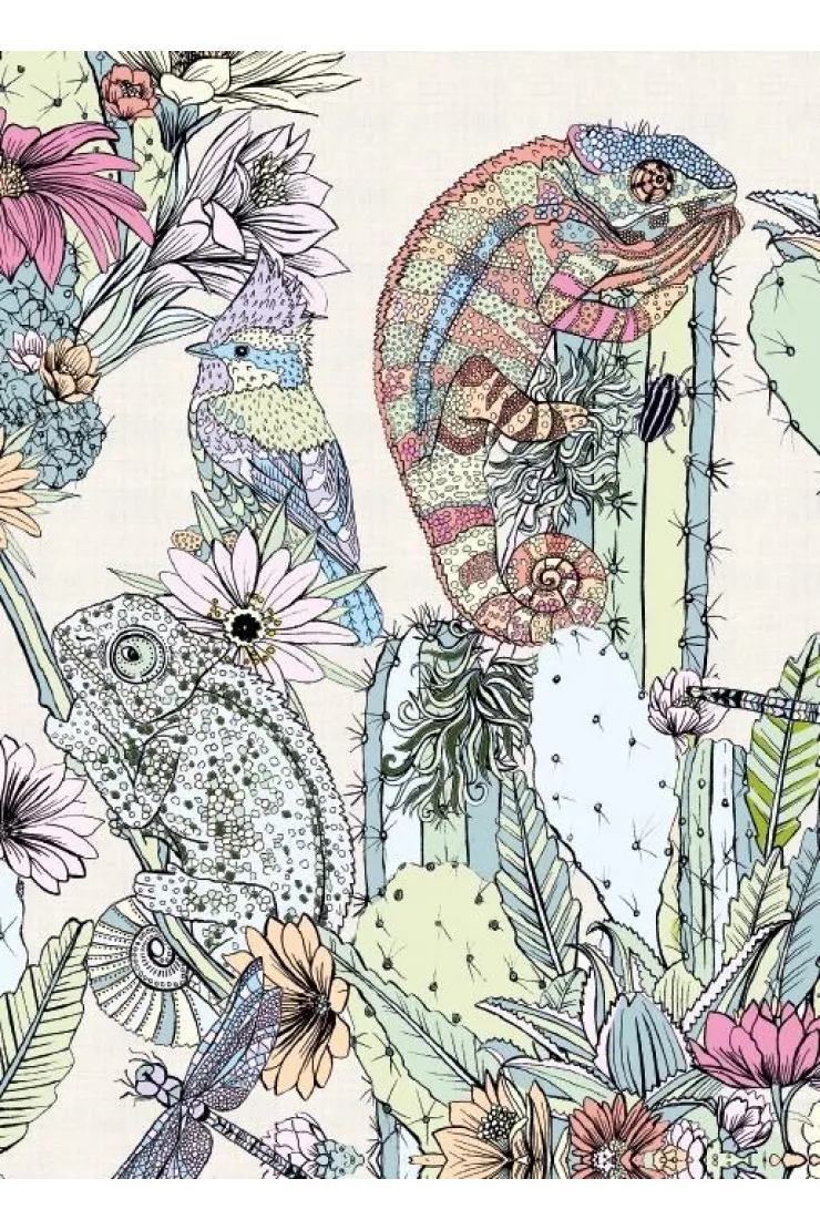 Karnet B6 z kopertą Cactus Chameleons
