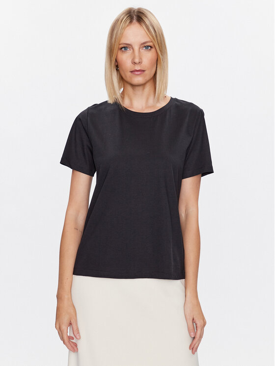 Calvin Klein T-Shirt K20K205410 Czarny Regular Fit