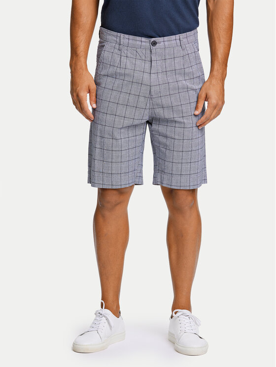 Lindbergh Szorty materiałowe 30-505024 Niebieski Wide Fit