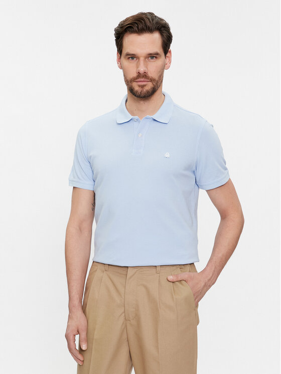 United Colors Of Benetton Polo 3089J3179 Błękitny Regular Fit