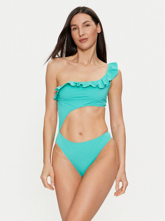 United Colors Of Benetton Strój kąpielowy 3P5H5I01H Turkusowy