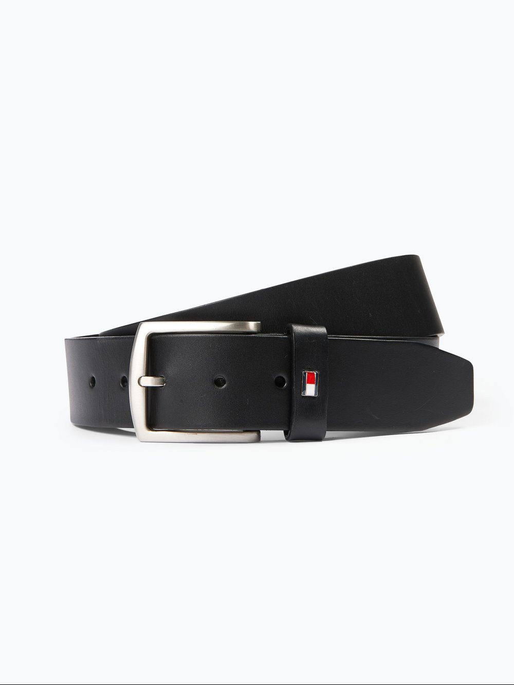 Tommy Hilfiger Męski pasek skórzany Mężczyźni skóra czarny, 85