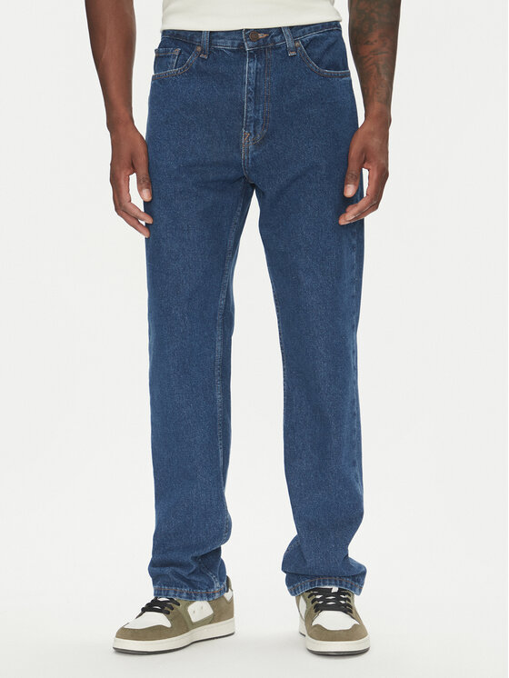 DC Shoes Jeansy Worker Straight ADYDP03072 Niebieski Regular Fit