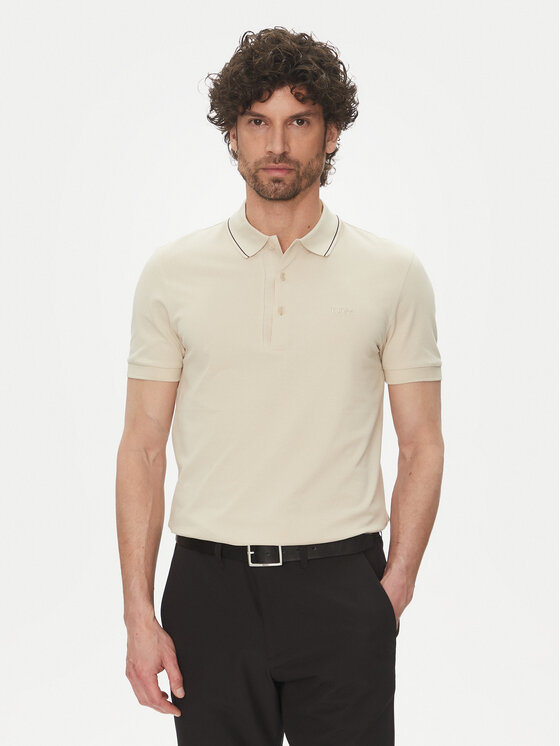 BOSS Polo Paule 4 50506195 Beżowy Slim Fit