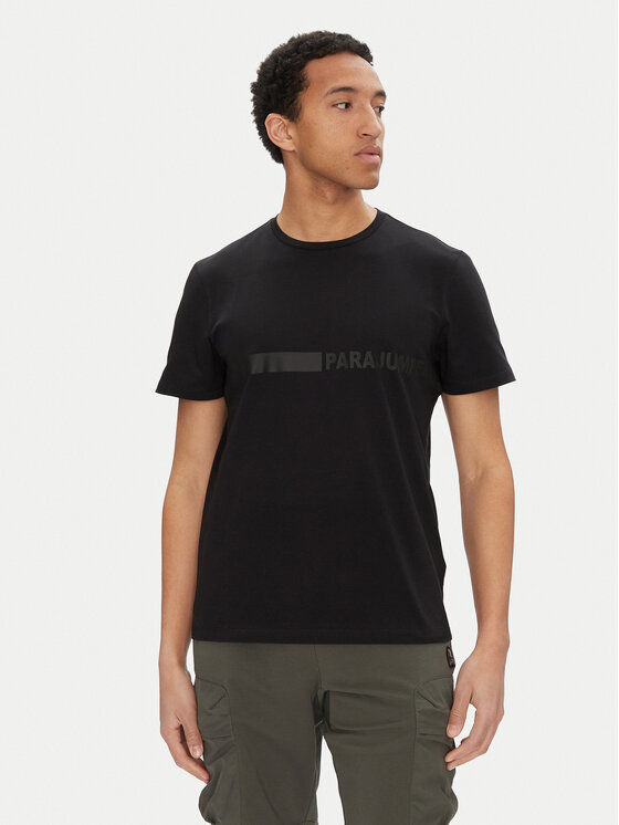 Parajumpers T-Shirt Space 25SMPMTSXF05 Czarny Regular Fit