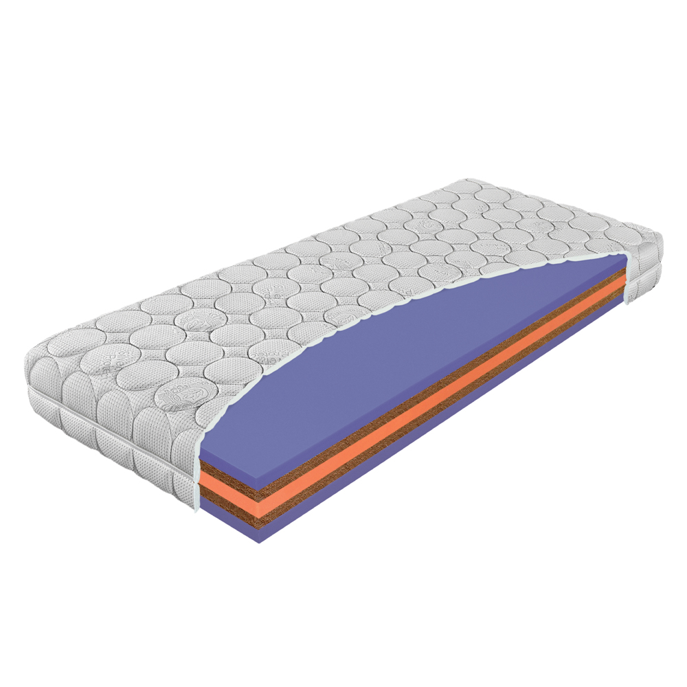 Materac Lavender Maxi Materasso 180x200 cm piankowy, kokos, H5 bardzo twardy