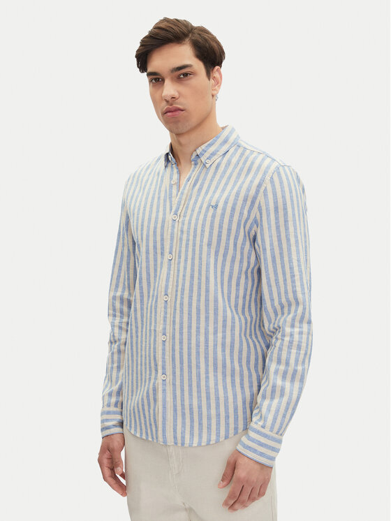 Mustang Koszula Rawlins 1016249 Błękitny Slim Fit