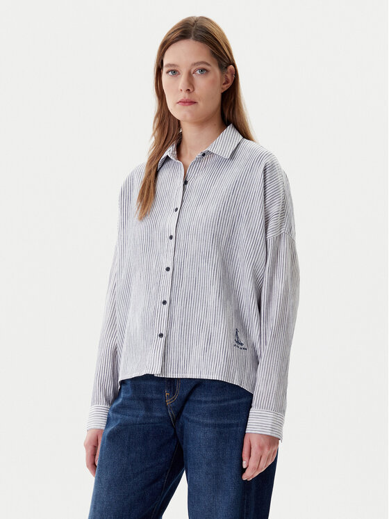 Mustang Koszula Ruby 1016577 Niebieski Loose Fit