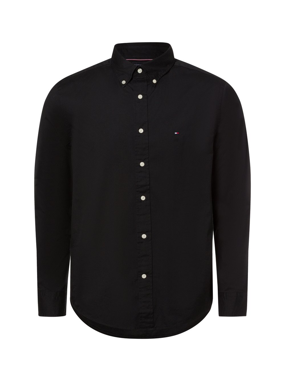 Tommy Hilfiger Męska koszula casual Mężczyźni Regular Fit Bawełna czarny, S