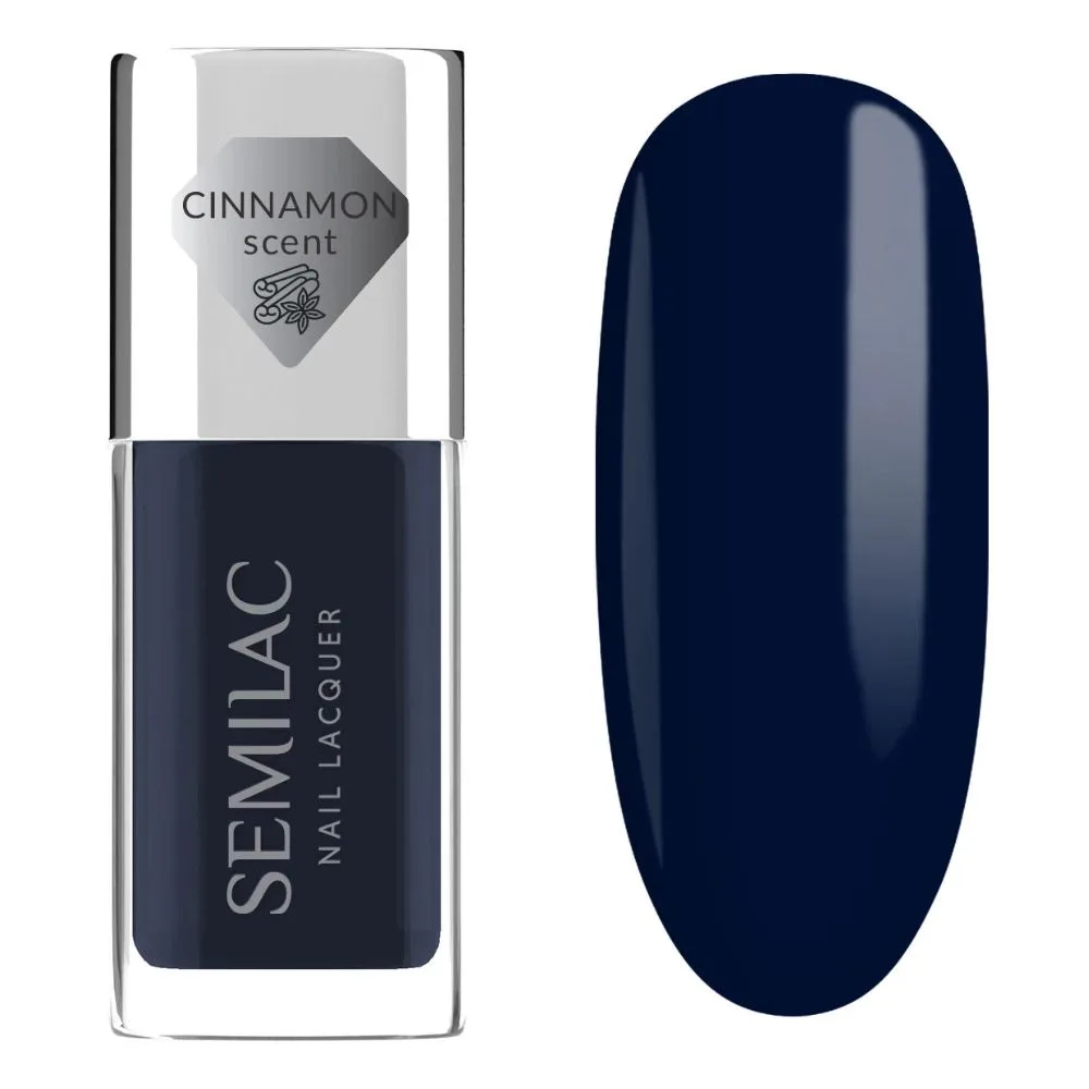 Semilac 113 Lakier Klasyczny Nail Lacquer Blue Ink 9 ml