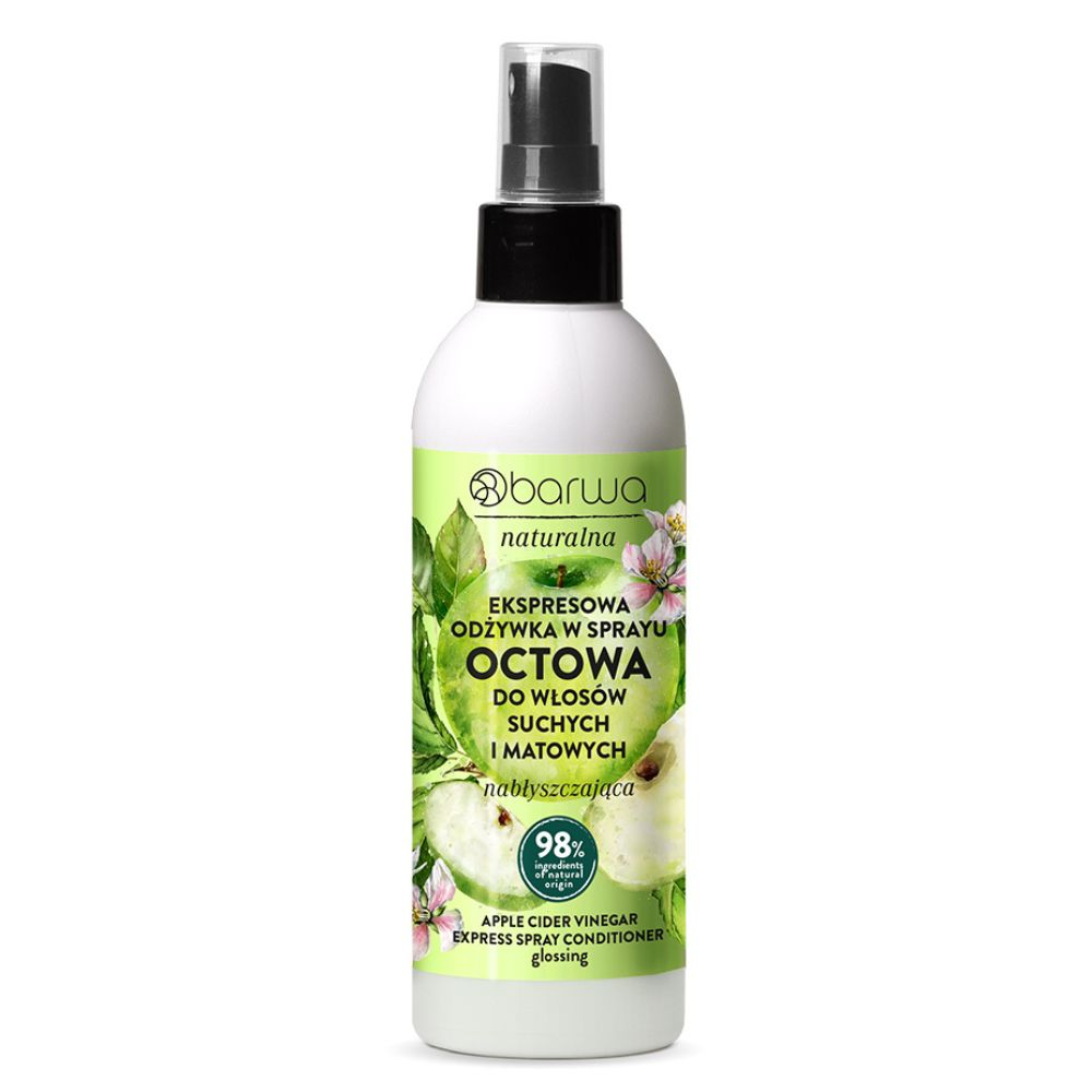 Barwa Naturalna Odżywka ekspresowa w sprayu octowa nabłyszczająca 200 ml