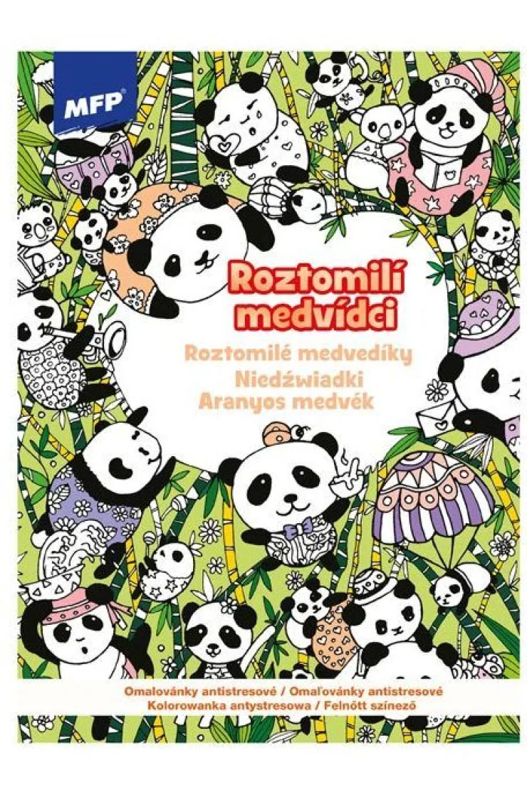 Kolorowanka antystresowa Niedźwiadki