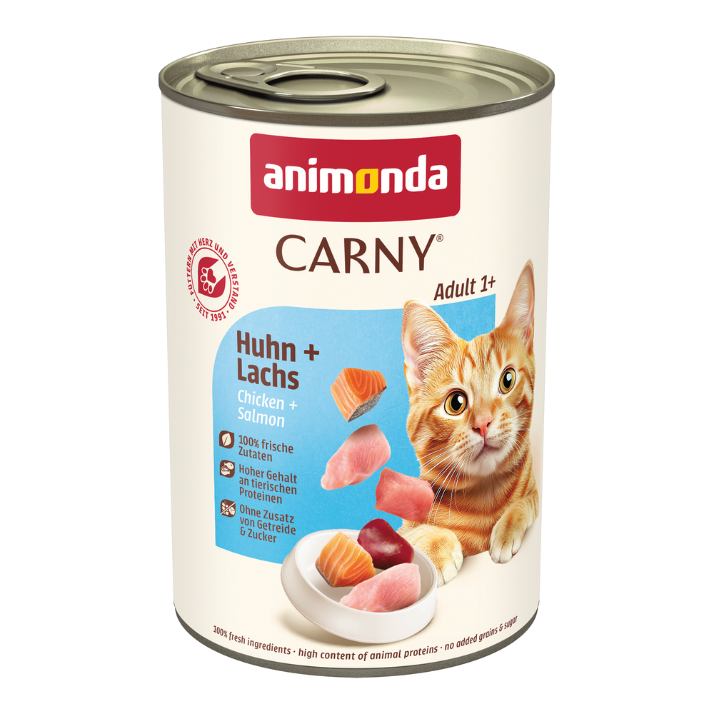 Megapakiet animonda Carny Adult, 24 x 400 g - Kurczak z łososiem