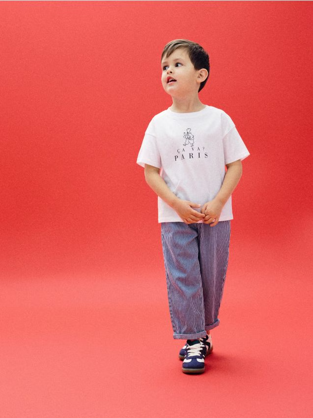 Reserved - Bawełniany t-shirt z nadrukiem - biały miniaturka