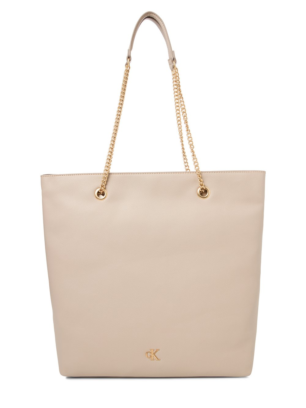Calvin Klein Damski shopper Kobiety Sztuczna skóra beżowy, ONE SIZE