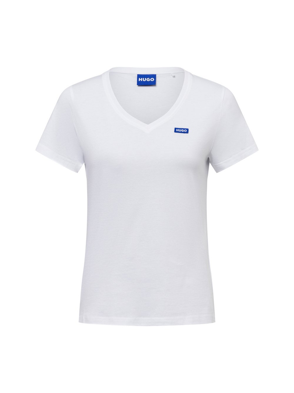 HUGO BLUE Koszulka damska - Classic V_B Kobiety Bawełna biały, XS