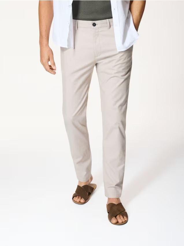 Reserved - Spodnie chino slim fit - beżowy