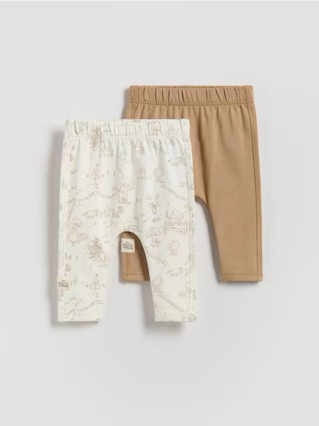 Reserved - Legginsy Kubuś i Przyjaciele 2 pack - kremowy