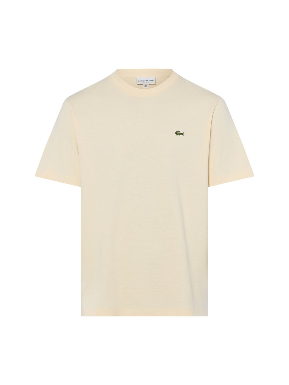 Lacoste Koszulka męska Mężczyźni Bawełna beżowy, 3