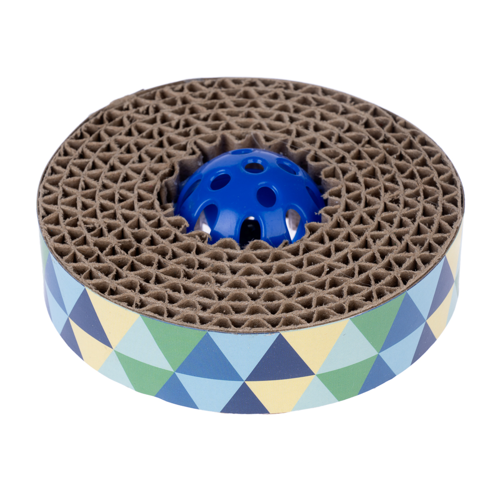 zooplus Basics zabawka dla kota Spin & Scratch - Ø 10 x wys. 4 cm miniaturka
