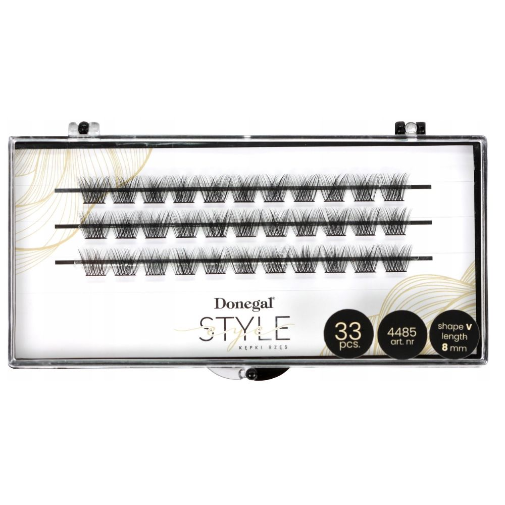 Donegal sztuczne rzęsy kępki V-Eye-Style 8 mm 1 sztuka