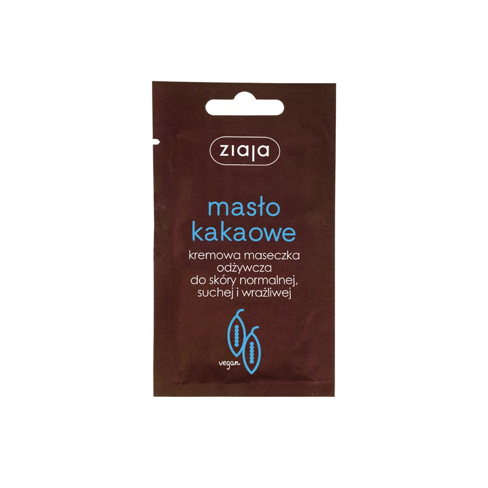 Ziaja Maska odżywcza saszetka Masło kakaowe 7 ml miniaturka