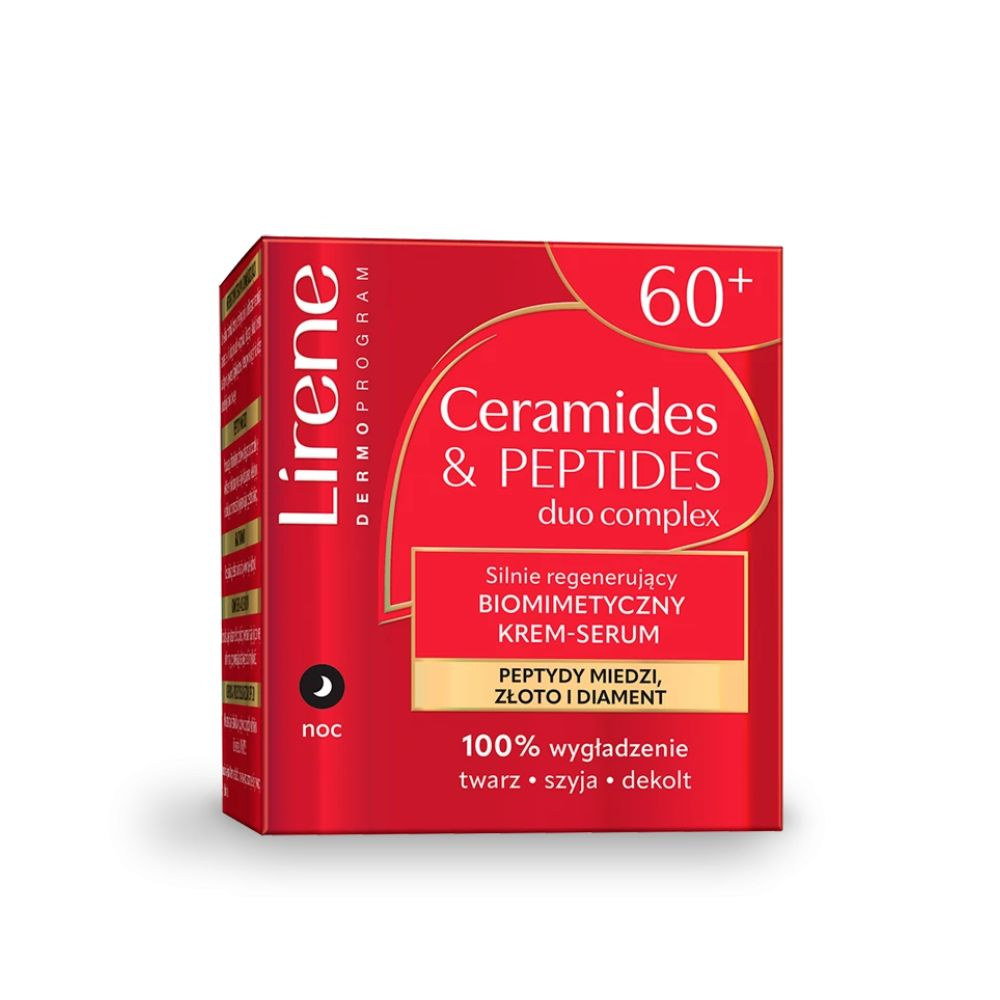 Lirene Silnie Regenerujący Biomimetyczny Krem-Serum na noc 60+ 50 ml