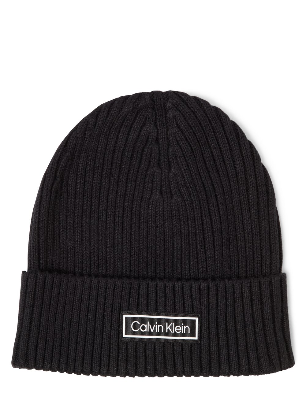 Calvin Klein Jeans Damska czapka z dzianiny z zawartością kaszmiru Kobiety Bawełna niebieski, ONE SIZE