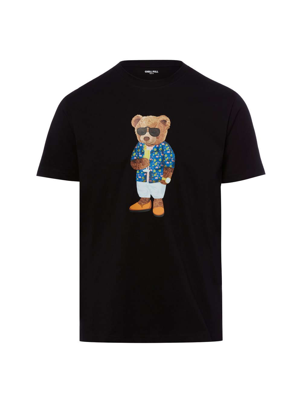 Chill Pill Koszulka męska - Champagne Bear Mężczyźni Bawełna (100%) czarny, XXL