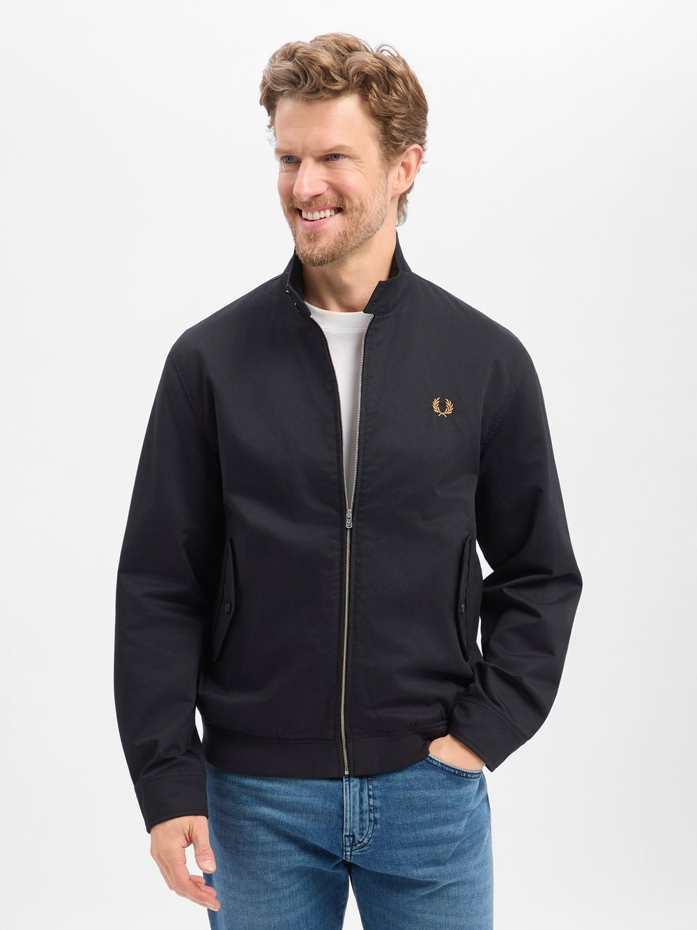 Fred Perry Kurtka męska Mężczyźni Bawełna czarny, XL