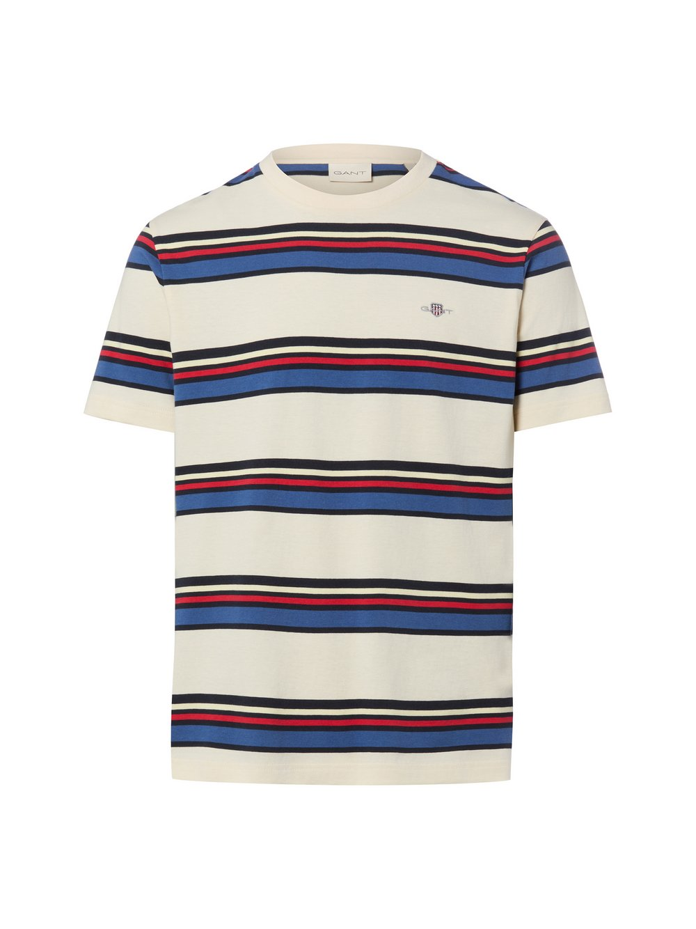 Gant Koszulka męska Mężczyźni Bawełna (100%) beżowy|wielokolorowy, XXXL