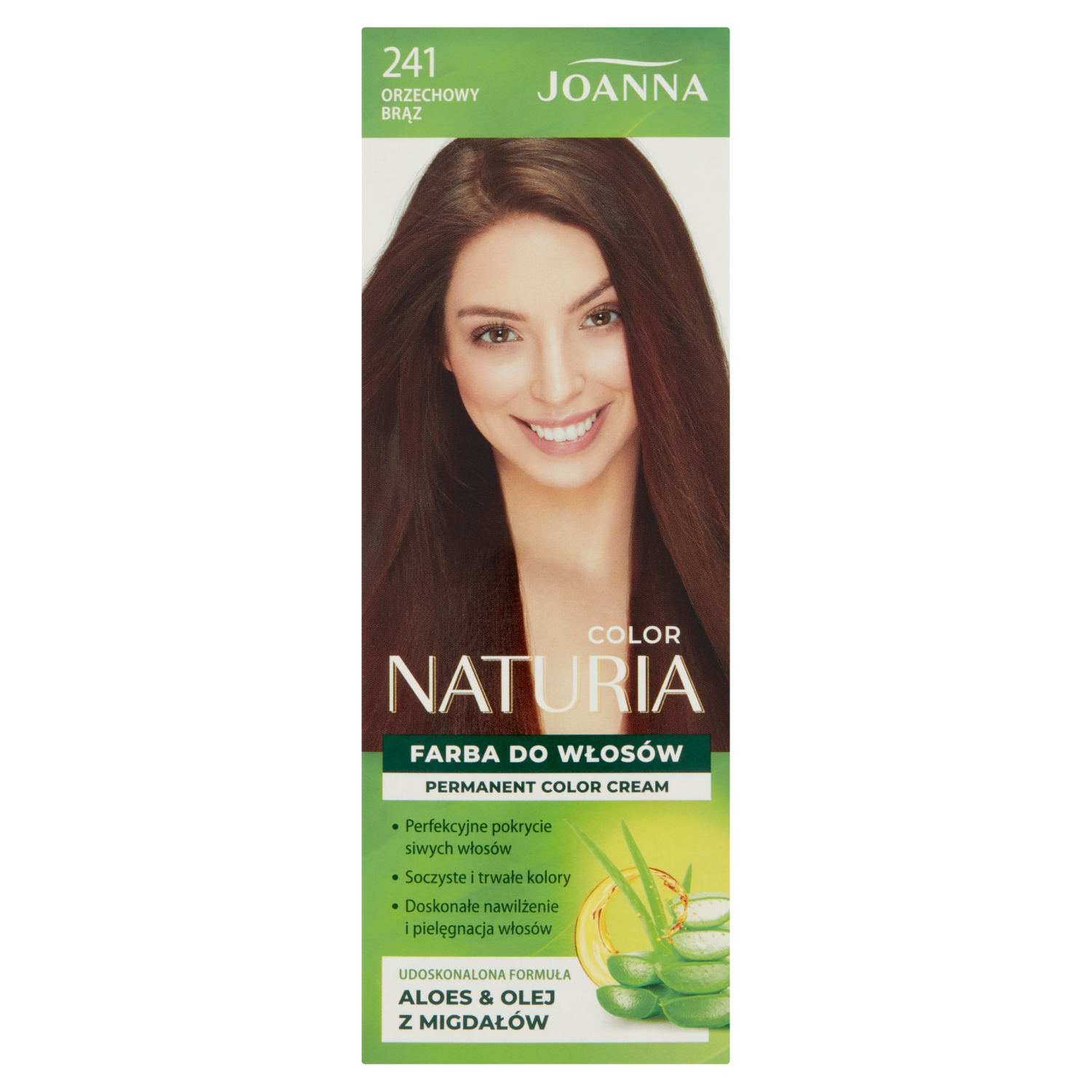 Joanna Naturia Color Farba do włosów orzechowy brąz 241 miniaturka