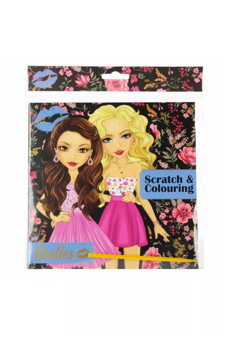 Wydrapywanka 20x21 cm 12 arkuszy 2 stronne Besties 097015 ROZ