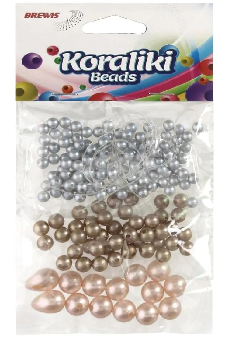 Koraliki do nawlekania 3 kolory 36g