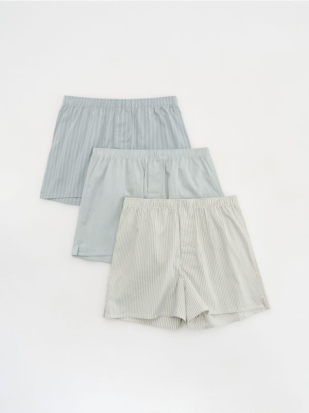 Reserved - 3 pack bokserek Loose - jasnozielony