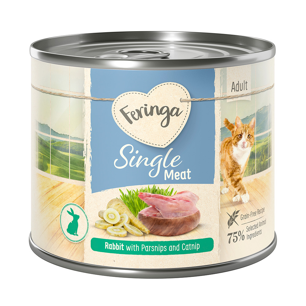 Korzystny pakiet Feringa Single Meat Menu, 12 x 200 g - Królik z pasternakiem i kocimiętką