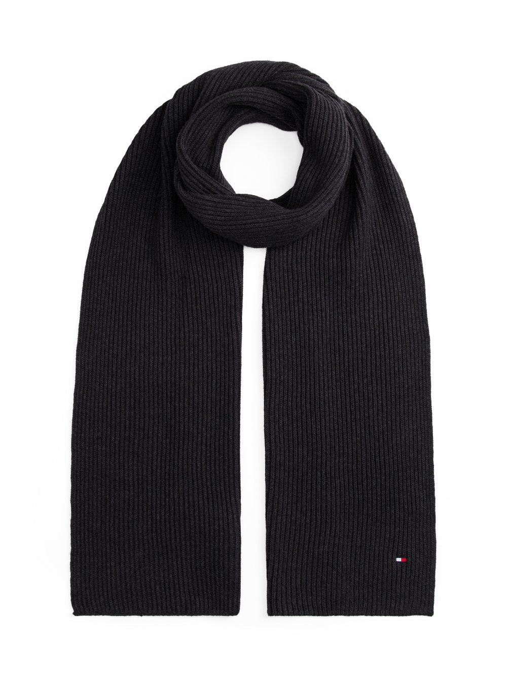 Tommy Hilfiger Szalik z zawartością kaszmiru Mężczyźni wełna ze strzyży szary, ONE SIZE
