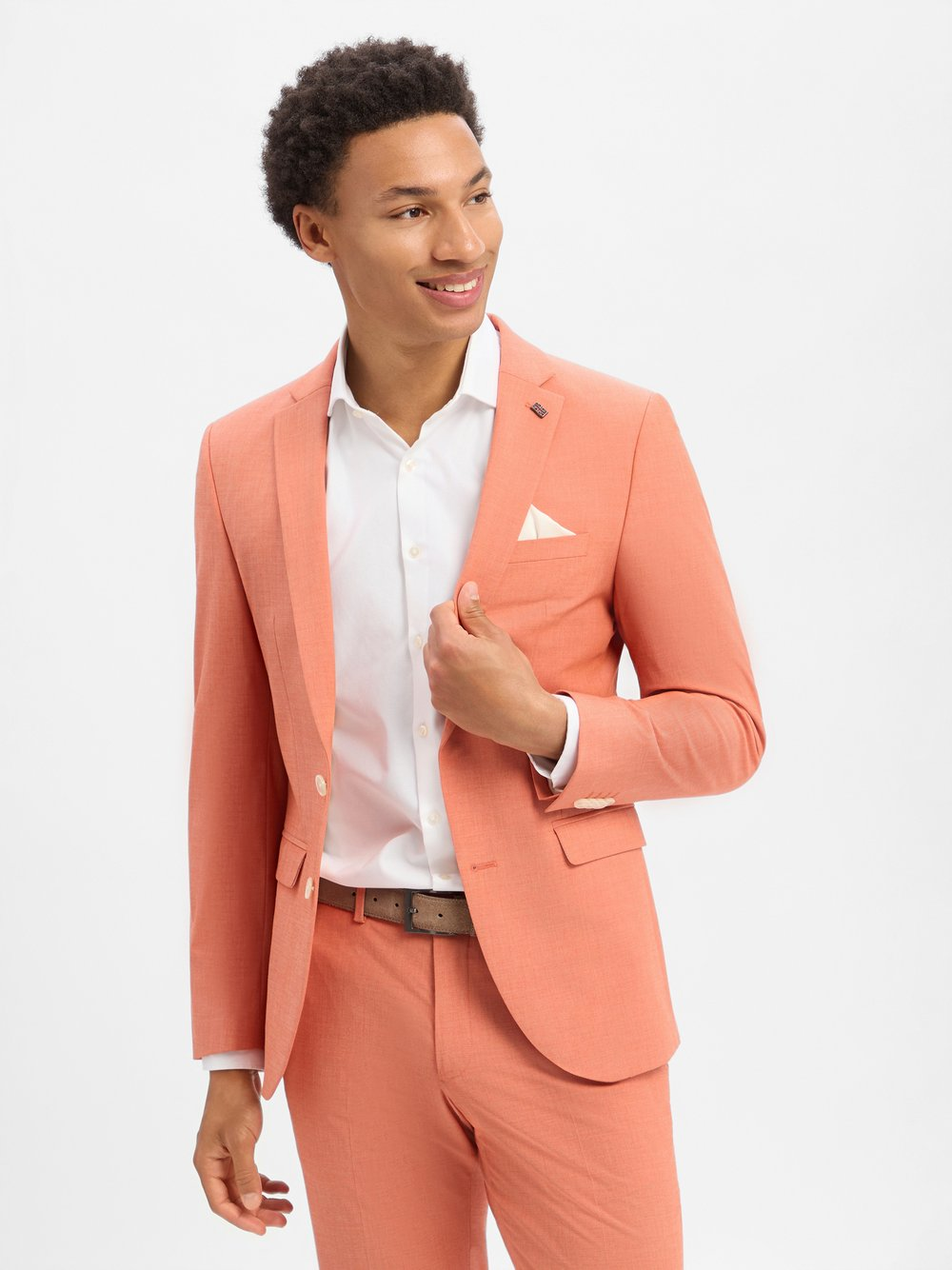 Finshley & Harding London Męska kurtka modułowa Mężczyźni Regular Fit Sztuczne włókno pomarańczowy, 102