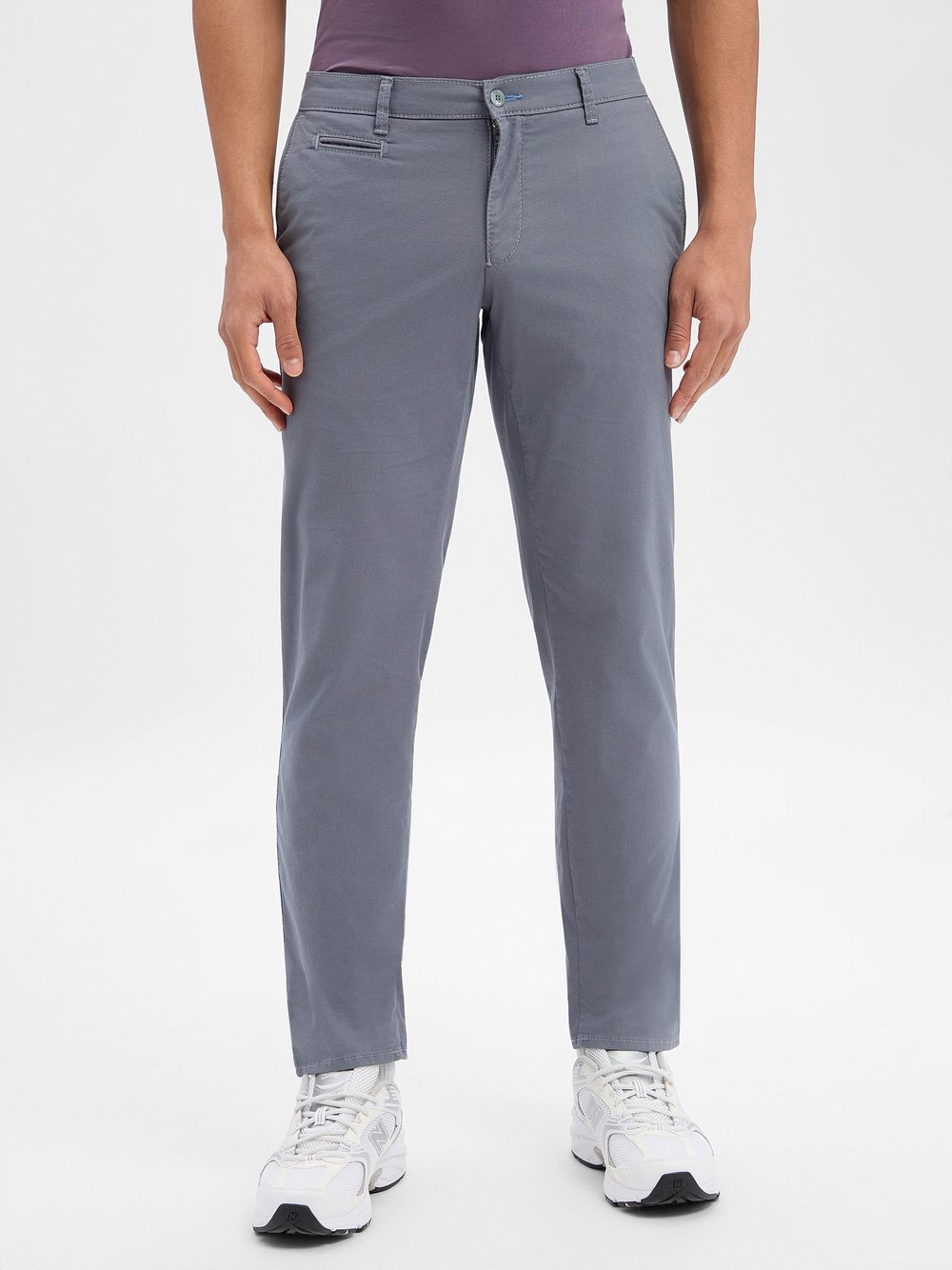 BRAX Męskie chinosy - Fabio Mężczyźni Bawełna szary, 38-30
